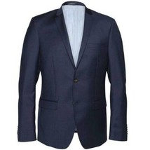 Mens Suit Jacket Teen Kuppenheimer Navy Blue Wool Single Breasted-size 3... - £35.03 GBP