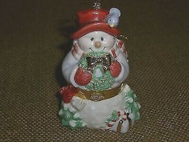 Lenox China Treasures Collection Snowman Treasure Box Ornament - £20.97 GBP
