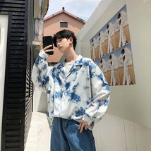 Loose long-sleeved shirt men - $35.55