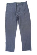 Linksoul Pinstripe Flat Front Blue Gray Golf Pants Mens 36x31 - £14.97 GBP