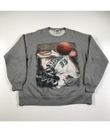 Vintage Detroit Pistons Sweatshirt Mens Large Gray Old Grant Hill Horse ... - £74.71 GBP