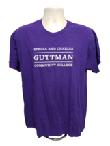 Stella and Charles Guttman Community College Adult Large Purple TShirt - £11.89 GBP