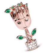Tree Man Charms Sterling Silver 18k Rose Gold Plated - £110.79 GBP