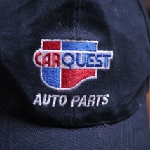 Carquest Auto Parts Employee Uniform Navy Blue 100% Cotton Baseball Cap Hat - £19.82 GBP