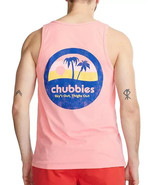 chubbies Men&#39;s Graphic Tank Top Muscle Logo Tropical Beach Preppy Medium... - $25.45 CAD