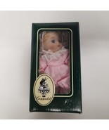 Vintage Geppeddo 6&quot; Baby Doll, Pink Dress, New Old Stock w/ Box - £11.64 GBP