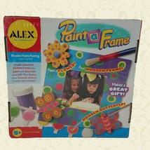 Kids Craft Wood Frame Painting Kit with Cutouts 2006 Flower Butterflies - $25.00