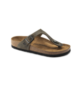 BIRKENSTOCK Gizeh Faded Khaki BROWN Oiled LEATHER Sandal 1019327 US 6  E... - $108.65 CAD