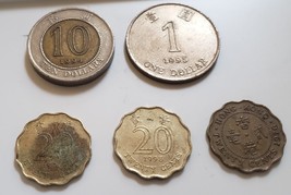 Lot of 5 Coins from Hong Kong - $5.95