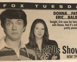 That 70’s Show TV Guide Print Ad Topher Grace Laura Prepon TPA6 - $5.93