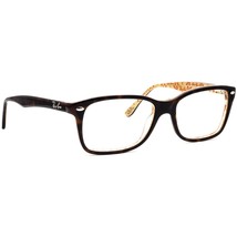Ray-Ban Eyeglasses RB 5228 5057 Dark Havana On Beige Texture Square 55[]... - $1,313.78 MXN