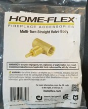 Home Flex 1/5 in. Brass Screw-On Multi-Turn Straight Valve Body - £17.58 GBP