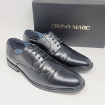 BRUNO MARC NEW YORK Mens Oxfords Size 8.5 Prince-6 Black Dress Shoes - $33.87