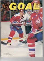 1988 Washington Capitals Pittsburgh Penguins Goal Program Lemieux Stevens - £11.26 GBP