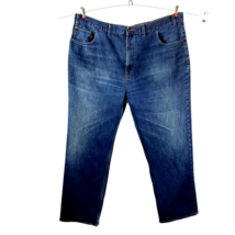 Foundry Mens Jeans Actual Size 47x31 100% Cotton Relaxed Straight Medium Blue - £15.85 GBP
