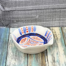 Handmade Ceramic Cigar Ashtray, Hand Painted Portugal Pottery Decorative Bowl - £43.52 GBP