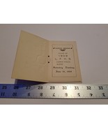1909 Class Dance Booklet Lisbon Falls Maine High School Paper Card Home ... - $23.74