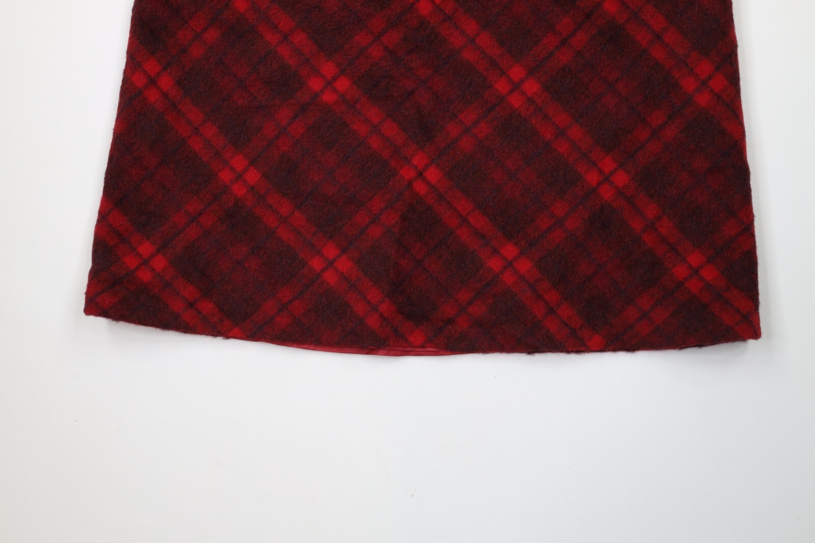 Deadstock Vintage 90s Eddie Bauer Womens 16 Alpaca Wool Mohair Blend Skirt Red Item image 4