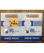 [8 Pack]  A19 Inside Frost Light Bulbs, 60 Watt, 890 Lumens Old School  ... - $67.91 CAD