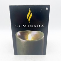 luminara flameless candles green 3.5 X 5” Pine Scent With Timer - $29.99