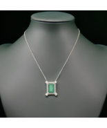 Natural Emerald Diamond Necklace 18&quot; 14k Gold 6.04 TCW Certified $14,950... - $4,900.50