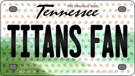 Titans Fan Tennessee Novelty Mini Metal License Plate Tag - £11.76 GBP