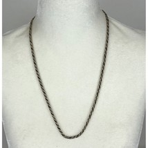Vintage Gold-Tone Rope Necklace Chain 24&quot; - $276.80 MXN