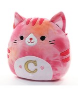 Squishmallows Claudella the Cat 12&quot; Pink Tie Dye Letter C Plush Valentin... - £10.71 GBP