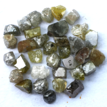 Raw Yellow Grey 1.00 C.T.W Natural Rough Loose Uncut Diamond 3-4MM 5 Piece - $46.75