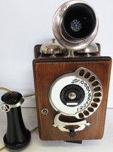 Strowger Automatic Electric Wood Dial Phone circa 1907 Operational 2 - $36,370.00 MXN