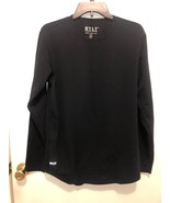 BYLT Premium Basics Drop Cut Long Sleeve Lux Black Shirt Mens Medium - €13,46 EUR