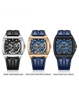 &quot;SANOR&quot; for Three Eyes And Six Needles Men&#39;s Quartz Watch Square Belt Ca... - $47.00