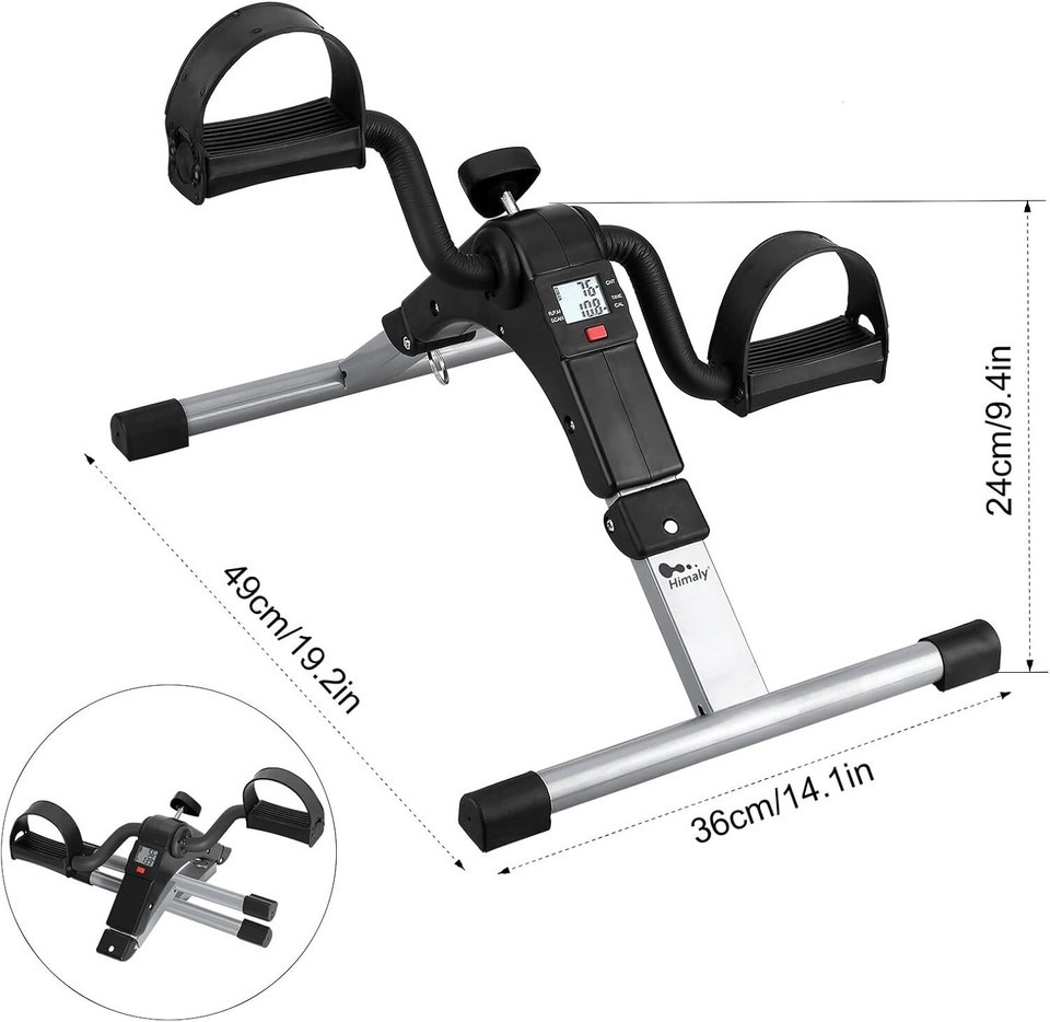 Portable Under Desk Bike with LCD Display - Ideal for Home & Office Fitness Item image 4