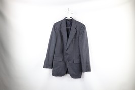Vintage 70s Streetwear Mens 36R Wool Striped 2 Button Suit Jacket Sport ... - $1,015.87 MXN