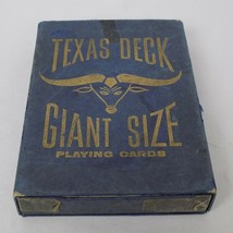 Vintage Texas Deck Giant Size Playing Cards 5&quot; x 7&quot; Complete Set 2 Jokers Arrco - £15.47 GBP