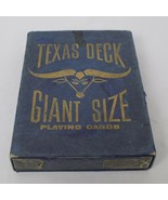 Vintage Texas Deck Giant Size Playing Cards 5&quot; x 7&quot; Complete Set 2 Joker... - $19.35