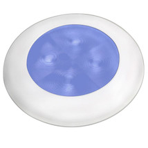 Hella Marine Blue LED Round Courtesy Lamp - White Bezel - 24V - £33.72 GBP