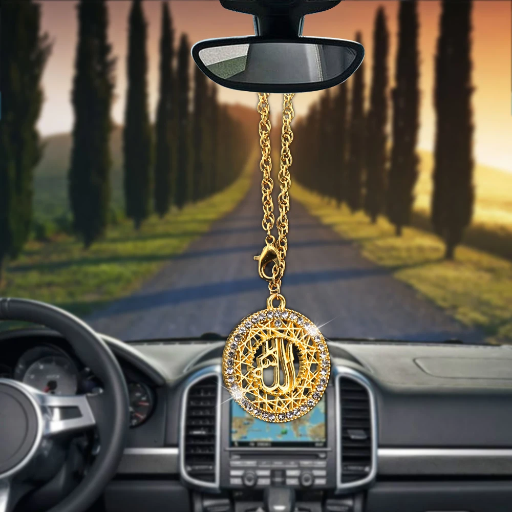 Car Pendant islam muslim Allah Ornaments Rearview Mirror Decoration Hanging Auto - £11.96 GBP