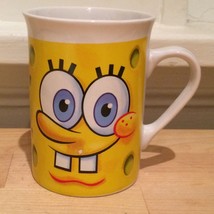 SpongeBob SquarePants Two Faced Ceramic Coffee Mug Cup 2013 Viacom - £9.29 GBP