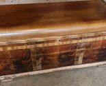 VTG Waterfall Style Bluebird Cedar Chest Trunk Storage Hinged Lid Remova... - $99.99
