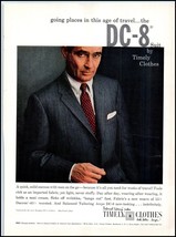 1950s Timely Clothes &quot;The DC-8&quot; Men&#39;s Suit PRINT AD BX2 - $86.97 MXN