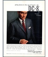 1950s Timely Clothes &quot;The DC-8&quot; Men&#39;s Suit PRINT AD BX2 - €4,09 EUR