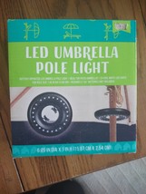 Patio Umbrella Pole LED Light Battery Operated 24 Lights 6.25 In Diameter - £8.51 GBP
