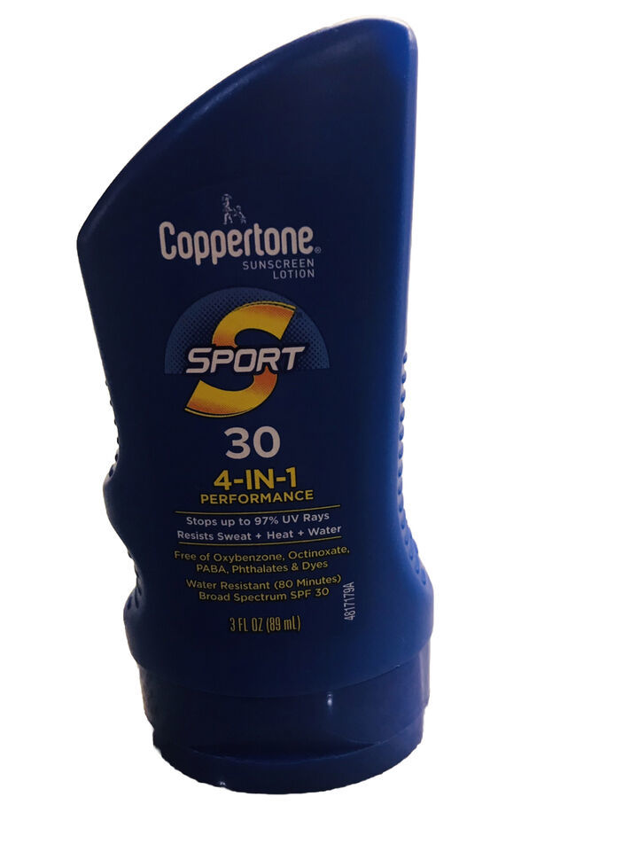 Coppertone SPORT Sunscreen Lotion SPF30 - 3 Oz TRAVEL Tube -