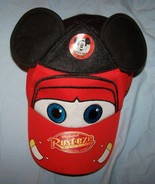 Walt Disney Lightning McQueen Cap w/Mickey Mouse Club Ears-Size Youth-54... - £9.25 GBP