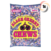 1x Bag Alberts Fruit Black Cherry Chews Assorted Flavors | 240 Candies Per Bag - £13.03 GBP