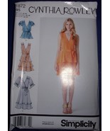 Simplicity Misses Pullover Dress In 2 Lengths Or Top Belt Size 14-22 #18... - $8.15 CAD