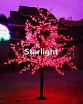 Red 6.5ft LED Cherry Blossom Christmas Tree Wedding Xmas Party House Nig... - £324.78 GBP