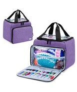 Small Yarn Storage Bag With 2 Grommets, Portable Knitting Tote For Knitt... - £29.88 GBP