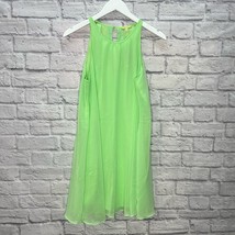 Gianni Bini Kiwi Green High Neck Dress Size S Shift Lined New - $24.70